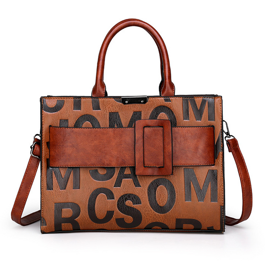 Classic Shoulder Bag With Letter Print