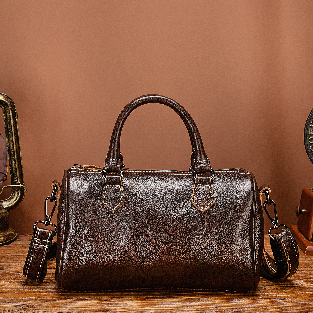 Cowhide Vintage Women's Bag