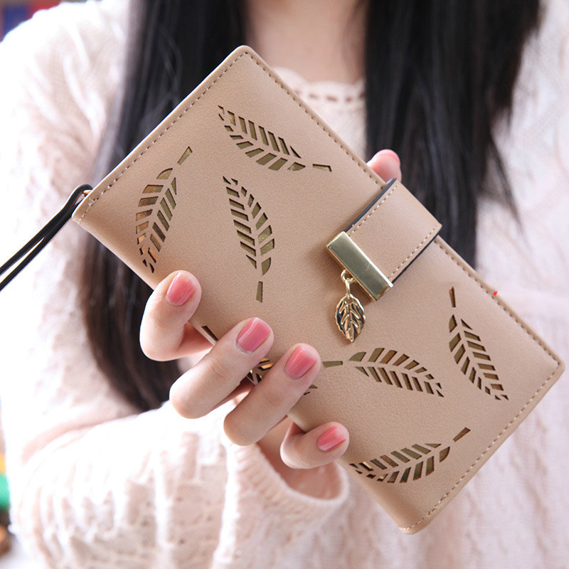 Leaf Patterned Women's Wallet