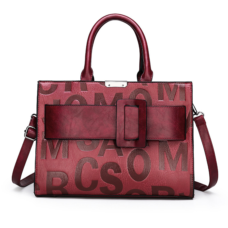 Classic Shoulder Bag With Letter Print