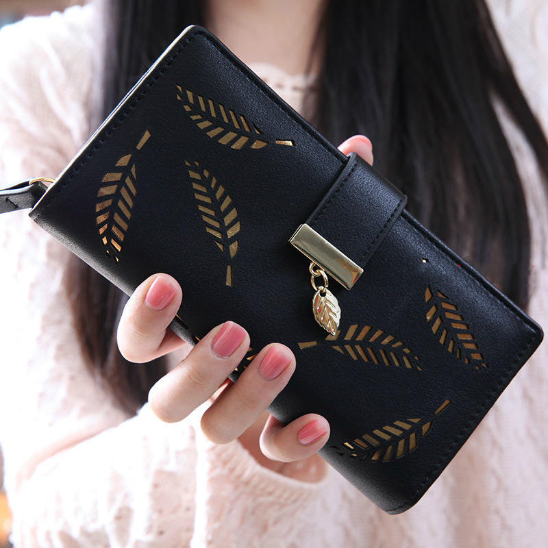 Leaf Patterned Women's Wallet