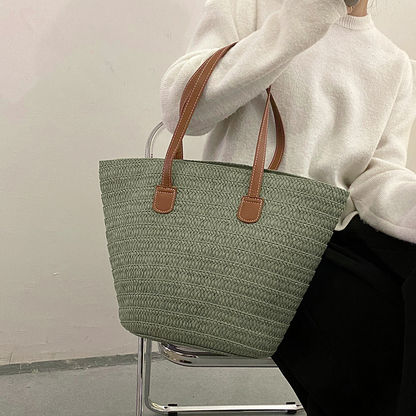 french style straw bag