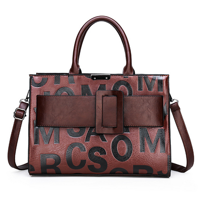 Classic Shoulder Bag With Letter Print