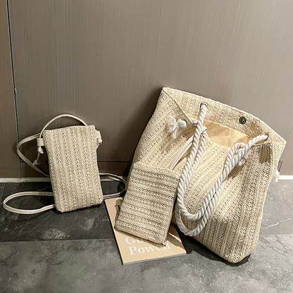 Sand Weave Duo & Coastal Breeze Bag