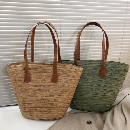 french style straw bag