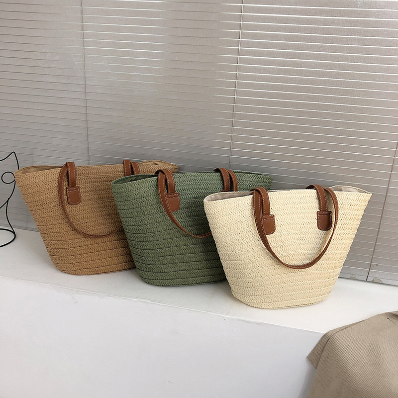 french style straw bag