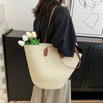 french style straw bag